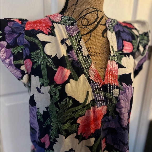 Maeve • Flutter Sleeve Floral Print Top - Picture 5 of 9